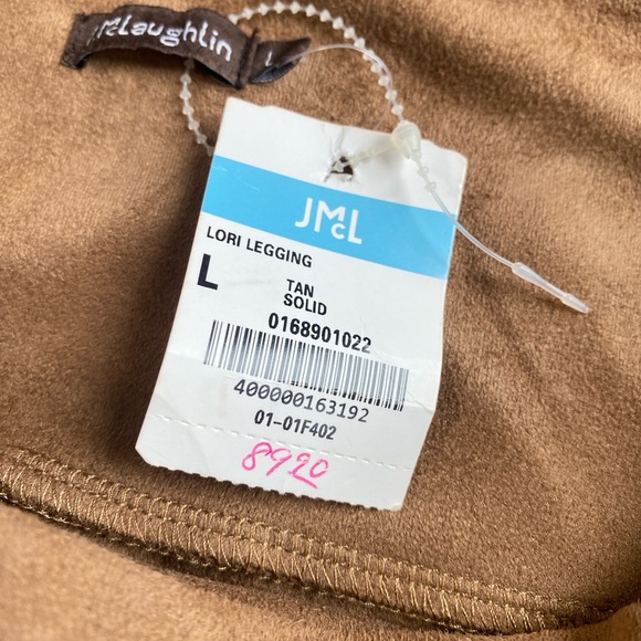 J. MCLAUGHLIN Hazelnut Lori Faux Suede Legging Brown Size Large Pants NWT - Picture 9 of 16